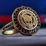 Load image into Gallery viewer, Custom University Graduation Signet Class Ring for College Alumni Gift