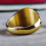 Load image into Gallery viewer, Personalized gold Mason ring, showcasing the Freemason emblem, perfect for special gifts or personal milestones.