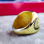 Load image into Gallery viewer, Bright and shiny university ring with a stone, crafted for men. This elegant piece combines classic design with modern flair, perfect for gifting.