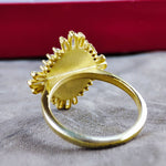 Load image into Gallery viewer, A luxurious and meaningful women’s signet ring, engraved with a custom family crest for a unique and refined design. Crafted as a noble heirloom, this coat of arms ring symbolizes strength, heritage, and history. A must-have jewelry piece for those who appreciate fine craftsmanship and personalized elegance.