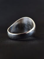 Load image into Gallery viewer, A sophisticated engraved ring that merges your chosen initials into a sleek monogram. Whether it’s your name and surname or a pair of meaningful letters, this piece symbolizes personal identity. Designed for both men and women, it serves as a thoughtful gift or a lasting token of love, connection, or self-expression through custom jewelry.