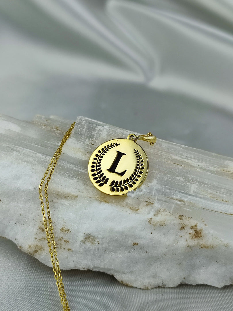 birtday gift, gift for her, minimalist jewelry, handmade necklace, gold plated jewelry, letter jewelry, letter gold neackle, custom necklace