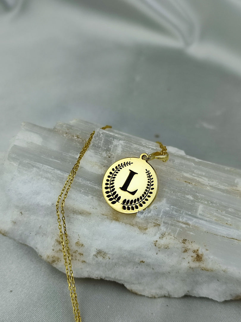 birtday gift, gift for her, minimalist jewelry, handmade necklace, gold plated jewelry, letter jewelry, letter gold neackle, custom necklace