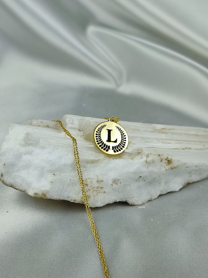 birtday gift, gift for her, minimalist jewelry, handmade necklace, gold plated jewelry, letter jewelry, letter gold neackle, custom necklace