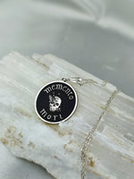 Load image into Gallery viewer, memento mori necklace, memento mori ring, memento mori, skull necklace, memento mori pendant, skull pendant, amor fati pendant, memento mori