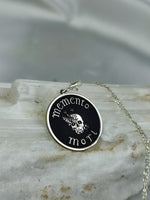 Load image into Gallery viewer, memento mori necklace, memento mori ring, memento mori, skull necklace, memento mori pendant, skull pendant, amor fati pendant, memento mori