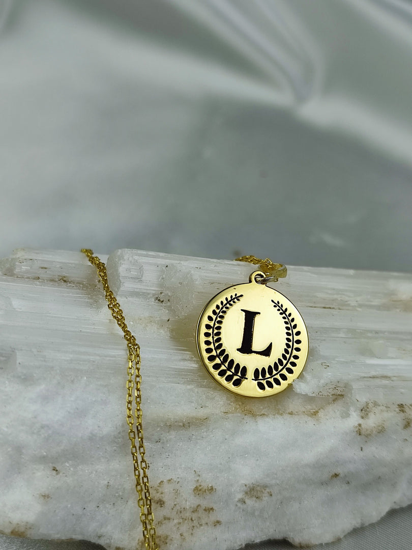 birtday gift, gift for her, minimalist jewelry, handmade necklace, gold plated jewelry, letter jewelry, letter gold neackle, custom necklace