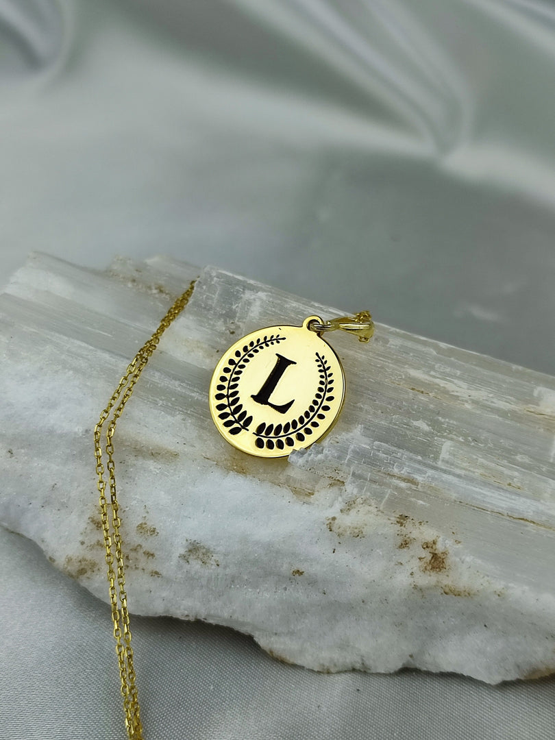 birtday gift, gift for her, minimalist jewelry, handmade necklace, gold plated jewelry, letter jewelry, letter gold neackle, custom necklace