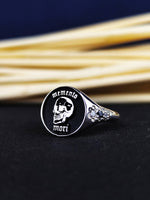 Load image into Gallery viewer, Amor Fati Coin Necklace Skull Gothic Jewelry Stoic Art Personalized Gift