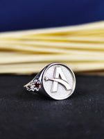 Load image into Gallery viewer, Sleek A letter ring in high-quality silver, designed for a minimal look. Perfect for casual or formal wear, this ring adds a personalized accent to any outfit.