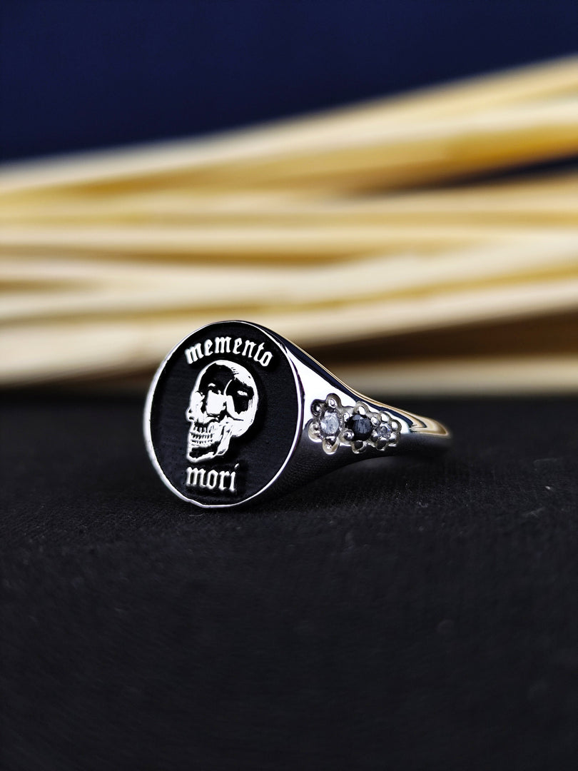 Amor Fati Coin Necklace Skull Gothic Jewelry Stoic Art Personalized Gift