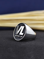 Load image into Gallery viewer, Handmade Custom Silver Signet Ring – Personalized Engraved Jewelry for Him