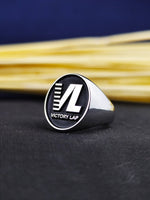 Load image into Gallery viewer, Handmade Custom Silver Signet Ring – Personalized Engraved Jewelry for Him