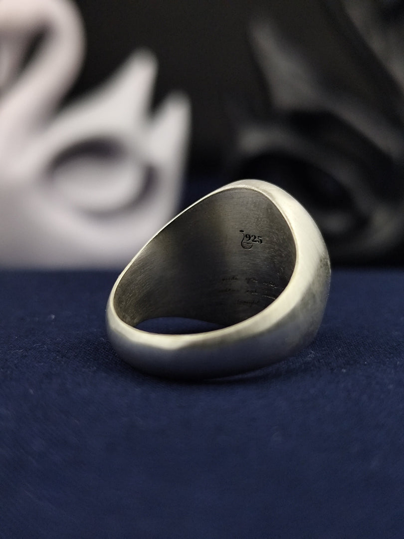 A nature-inspired jewelry piece, this handcrafted silver owl ring boasts a 3D sculpted owl design with a matte finish. This unique ring is perfect for those drawn to the owl’s symbolism of intelligence and mystery. Whether worn as an everyday accessory or as a bold statement piece, this meticulously crafted ring offers a blend of elegance, power, and individuality.