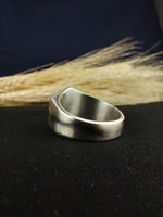 Load image into Gallery viewer, Antique brass Masonic ring featuring the double-headed eagle emblem