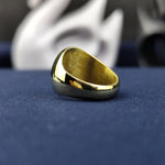 Load image into Gallery viewer, Custom Gold Signet Name Ring for Men, Monogram Logo Jewelry, Birthday Gift for Him or Her