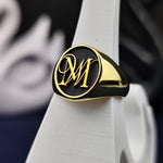 Load image into Gallery viewer, Silver personalized name ring, crafted with care for those who value meaningful jewelry. A thoughtful gift for loved ones, adding elegance to any style, perfect for daily wear or special occasions.