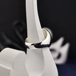 Load image into Gallery viewer, Simple oval silver ring with a blank face, ready for your own custom design. This timeless piece is perfect for creating a unique signet.