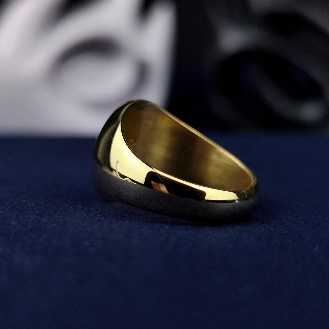 Handmade custom name ring, crafted to celebrate special moments. Perfect for personalized gifts, this ring’s engraving makes it a cherished keepsake. Available in both gold and silver to suit any style.