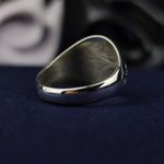 Load image into Gallery viewer, Silver Christian Jesus Face Ring Catholic Cross Jewelry Gift for Men