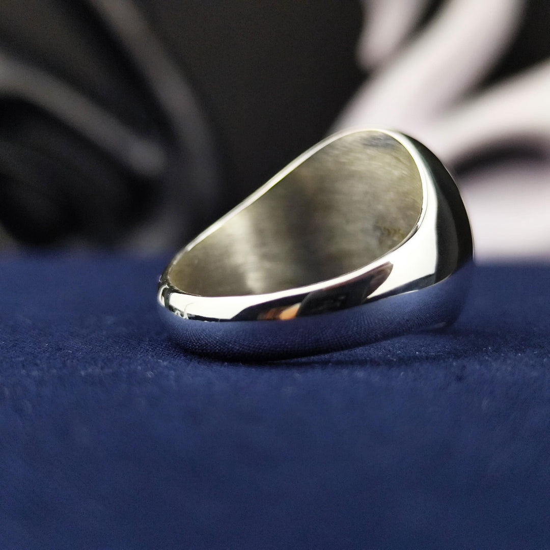 Custom Engraved Signet Ring with Your Name or Logo for Unique Personalized Gifts