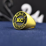 Load image into Gallery viewer, Personalized name and surname ring available in gold or silver, designed to celebrate special names. A unique, stylish piece for daily wear or special events, perfect as a personal gift.