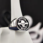 Load image into Gallery viewer, Gothic Skull Amor Fati Personalized Philosophy Jewelry Skeleton Zodiac Biker