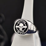 Load image into Gallery viewer, Gothic Skull Amor Fati Personalized Philosophy Jewelry Skeleton Zodiac Biker