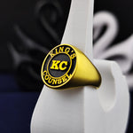 Load image into Gallery viewer, Custom name and surname ring in silver, crafted for those who value unique, meaningful jewelry. A thoughtful way to celebrate connections, perfect as a daily wear piece or special gift.