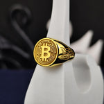 Load image into Gallery viewer, High-end Bitcoin jewelry piece crafted for investors who believe in digital currency. A stylish and symbolic addition to any jewelry collection.