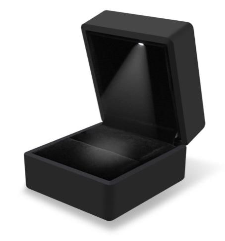 Elegant Lighted Ring Box