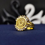 Load image into Gallery viewer, Unique women’s school ring, created as a custom accessory to honor academic success. A perfect gift for graduates or alumni.