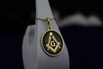 Load image into Gallery viewer, Personalized Freemason necklace featuring a sleek pendant design. A thoughtful gift or keepsake for members of the fraternity.