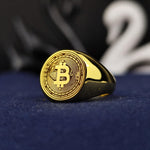 Load image into Gallery viewer, Sleek and modern Bitcoin jewelry piece, designed for those who embrace the digital currency revolution. Crafted with precision and style for everyday wear.