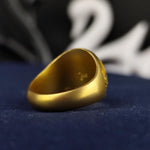 Load image into Gallery viewer, Stunning FLT Masonic ring in high-quality vermeil, featuring a bold Triple Link emblem. This Odd Fellows signet ring is made with gold-plated sterling silver for a sophisticated yet durable finish. A perfect gift for Freemasons and collectors who appreciate symbolic jewelry. Designed with meticulous craftsmanship, this unique piece represents unity and truth, making it a meaningful addition to any Masonic collection or lodge attire.