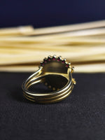 Load image into Gallery viewer, Women’s gold-plated graduation ring with a classic style, ideal as a meaningful and elegant gift for proud graduates.
