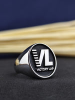 Load image into Gallery viewer, Handmade Custom Silver Signet Ring – Personalized Engraved Jewelry for Him
