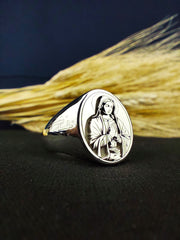 Virgin Mary Catholic Jewelry Gift for Her - Religious Guadalupe Christian Ring