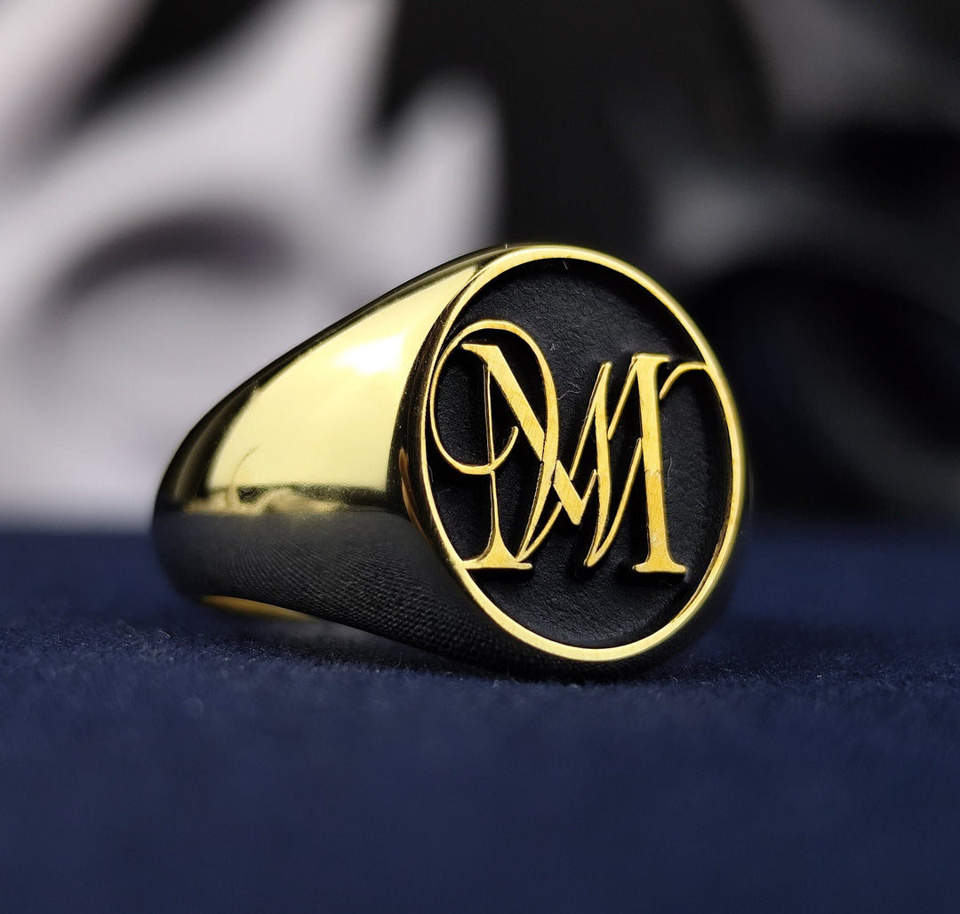 Custom name ring in gold with your chosen name engraved, perfect for personalized gifts. This unique ring adds elegance and meaning to any occasion, from birthdays to anniversaries, and suits daily wear beautifully.