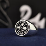 Load image into Gallery viewer, Customizable Wisdom ring crafted from high-quality materials, offering a polished finish suitable for daily wear

