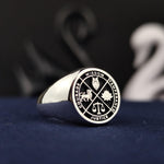 Load image into Gallery viewer, Inspirational Wisdom ring featuring a detailed design symbolizing knowledge
