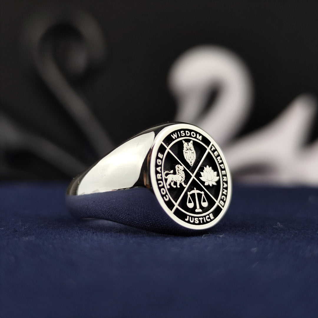 Personalized Wisdom ring crafted to serve as a thoughtful and meaningful gift