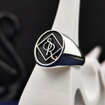 Load image into Gallery viewer, Custom Engraved Signet Ring with Your Name or Logo for Unique Personalized Gifts
