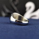 Load image into Gallery viewer, Custom Engraved Number Signet Ring with Old English Lettering, Personalized Jewelry Gift
