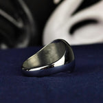 Load image into Gallery viewer, This custom logo ring is a luxurious and meaningful piece for those who want a personalized touch in their jewelry. Designed with an oval face, it offers space for intricate engraving, making it ideal for business branding, corporate gifts, or unique personal symbols. Available in gold or silver, this timeless signet ring blends tradition with modern craftsmanship.
