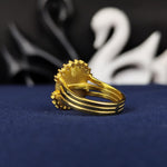 Load image into Gallery viewer, Custom women’s college ring, combining elegance and meaning. This school ring is perfect for graduates who value unique and stylish jewelry.
