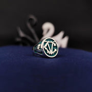 A stylish and timeless two-letter ring, this engraved signet piece is perfect for initials or surname engraving. Designed for both men and women, this elegant monogram ring makes an ideal anniversary, wedding, or birthday gift. The personalized name detail adds a unique and sentimental touch, making it a meaningful keepsake jewelry piece.