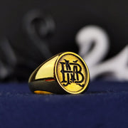 A beautifully designed two-initial name ring that adds a personal touch to any jewelry collection. This elegant signet piece is crafted in silver or gold, making it a perfect custom jewelry gift. Ideal for celebrating special connections, this personalized alphabet ring is a unique way to wear your initials or those of a loved one, blending elegance with individuality for any occasion.