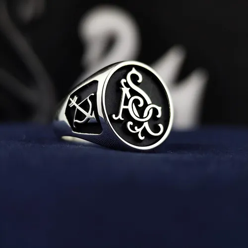 Personalized Initial Signet Ring