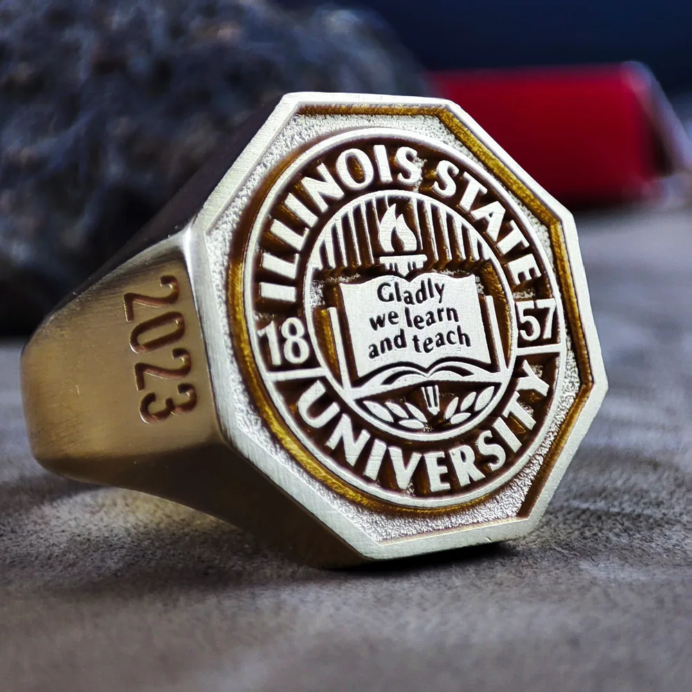 Men's Hexagonal University Ring